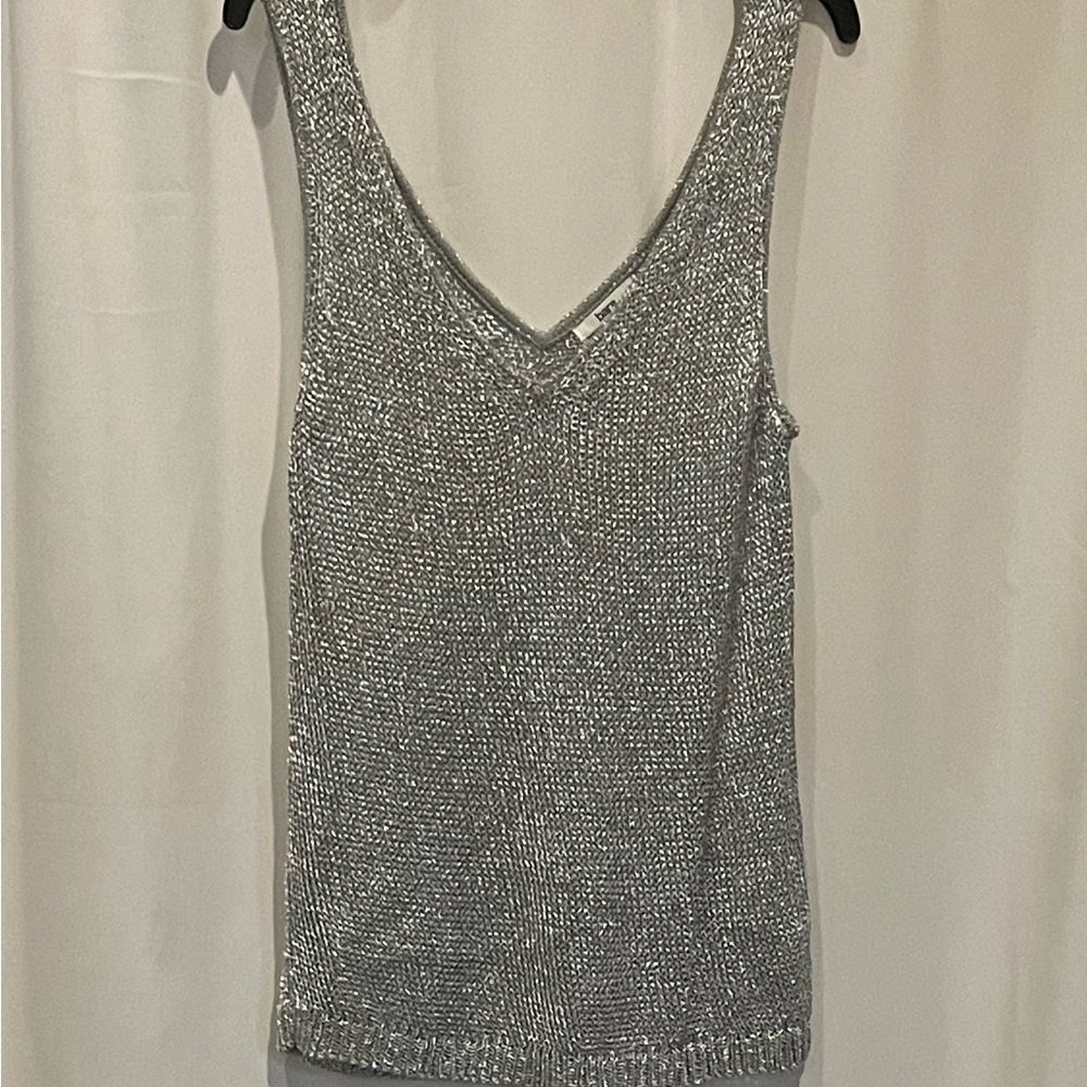 Silver Knit Women's Tank Top
